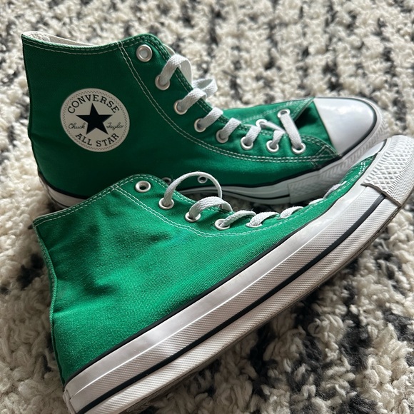 Converse Chuck Taylor All Star Canvas Green Men's Size 11/Womens 13 GUC - Picture 3 of 8